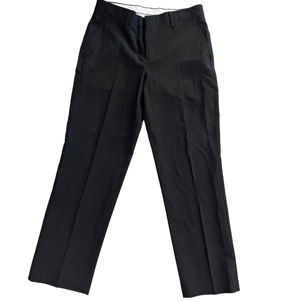 CHAPS black slacks formal pants boys 12 Husky suit wedding event dance